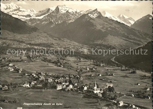 Aeschi spiez fliegeraufnahme - spiez,