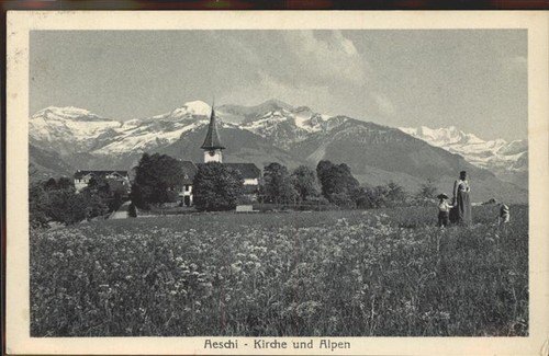 Aeschi spiez kirche alpen - spiez,